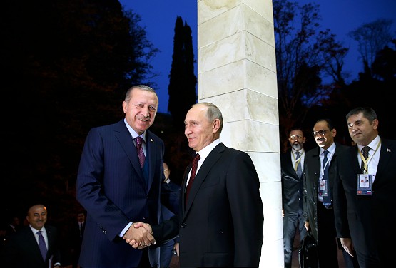 Cumhurbaşkanı Erdoğan ile Rusya Devlet Başkanı Putin bir araya geldi